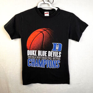 Duke Blue Devils 2010 NCAA Champions Tee Shirt Men's Small Basketball Black ACC